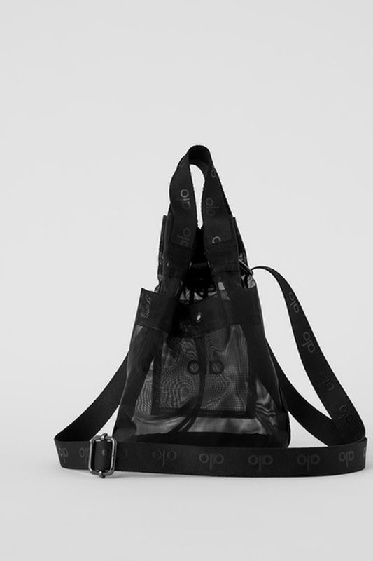 SHEER CROSS BODY BUCKET BAG