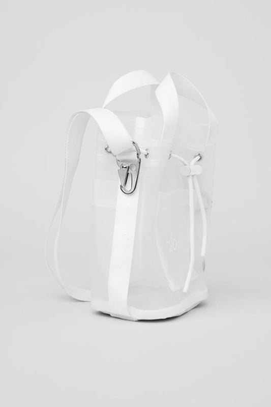 SHEER CROSS BODY BUCKET BAG