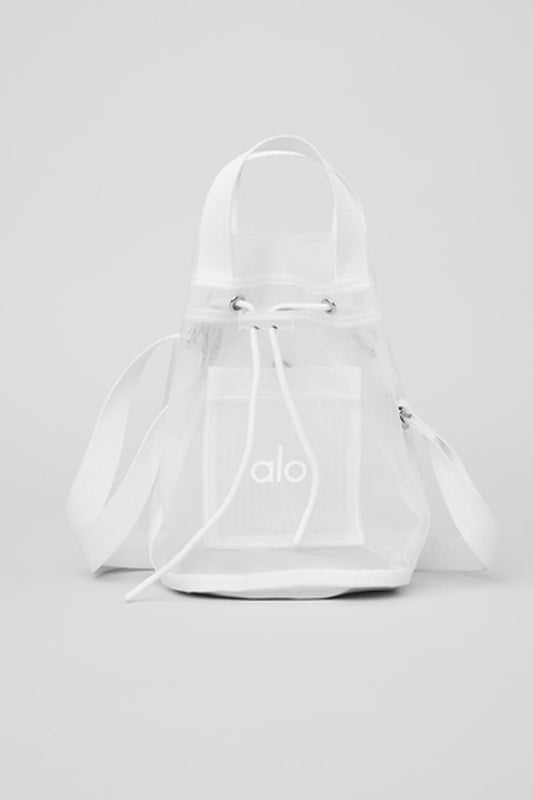 SHEER CROSS BODY BUCKET BAG