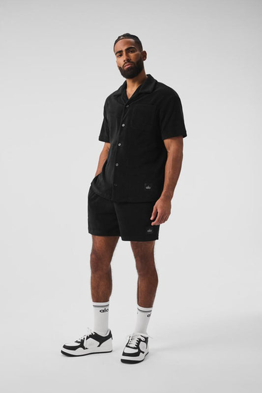 COASTAL TERRY BUTTON UP