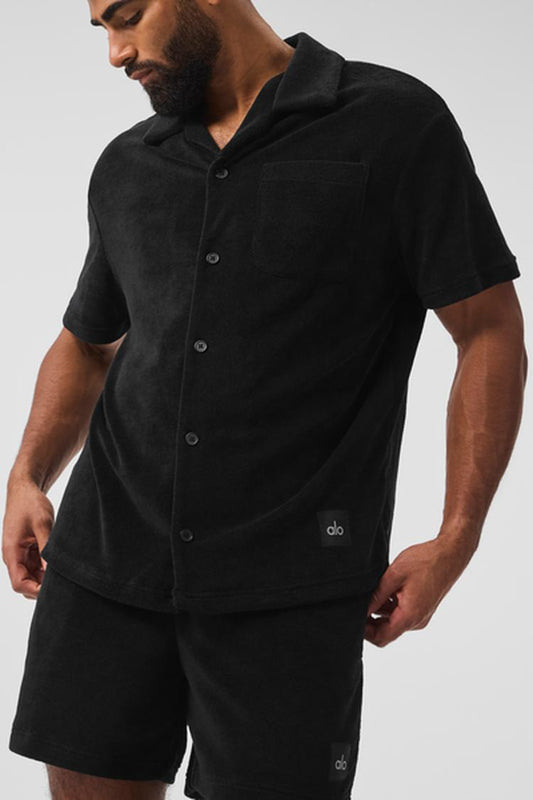 COASTAL TERRY BUTTON UP