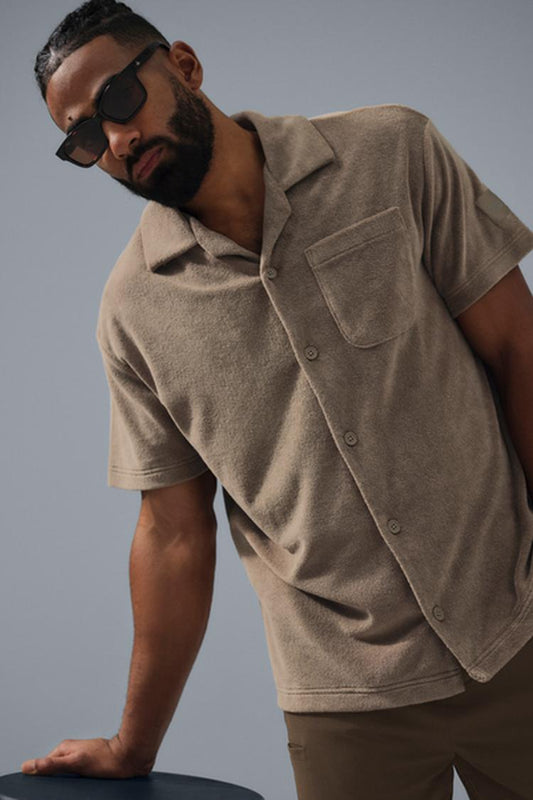 COASTAL TERRY BUTTON UP