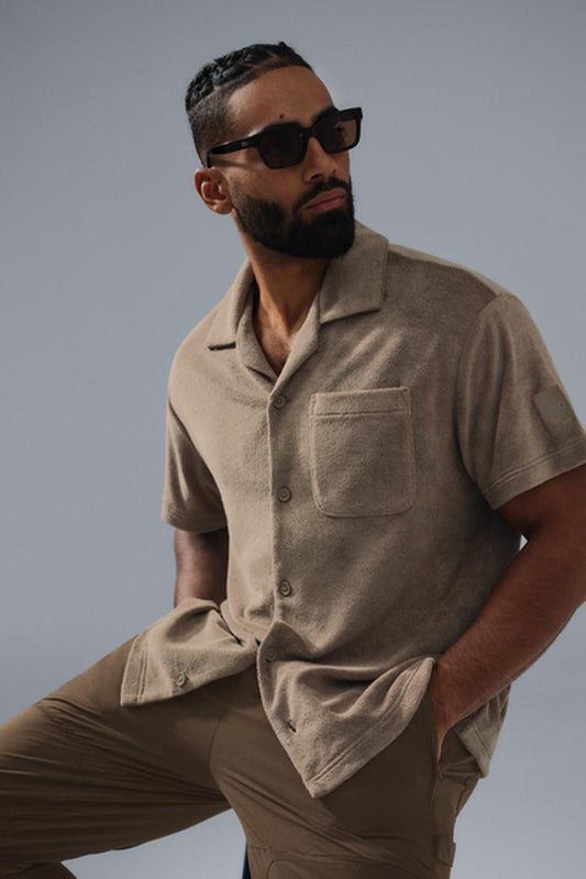 COASTAL TERRY BUTTON UP