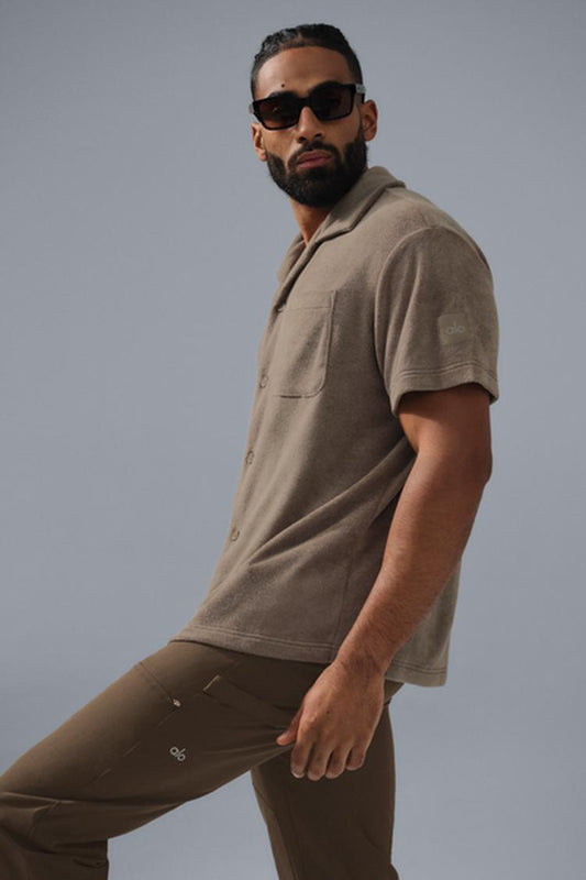 COASTAL TERRY BUTTON UP