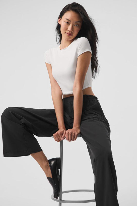 ALOSOFT CROP FINESSE SHORT SLEEVEE