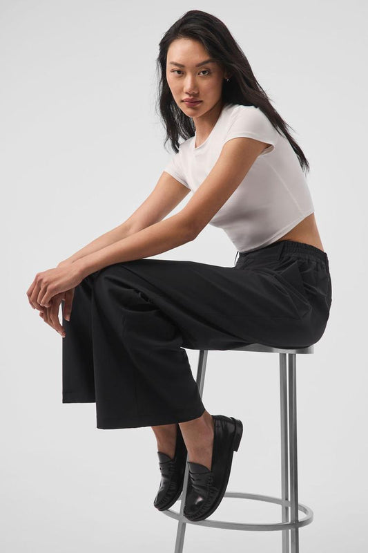 ALOSOFT CROP FINESSE SHORT SLEEVEE