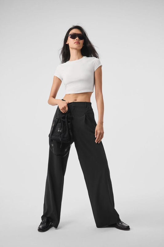 ALOSOFT CROP FINESSE SHORT SLEEVEE