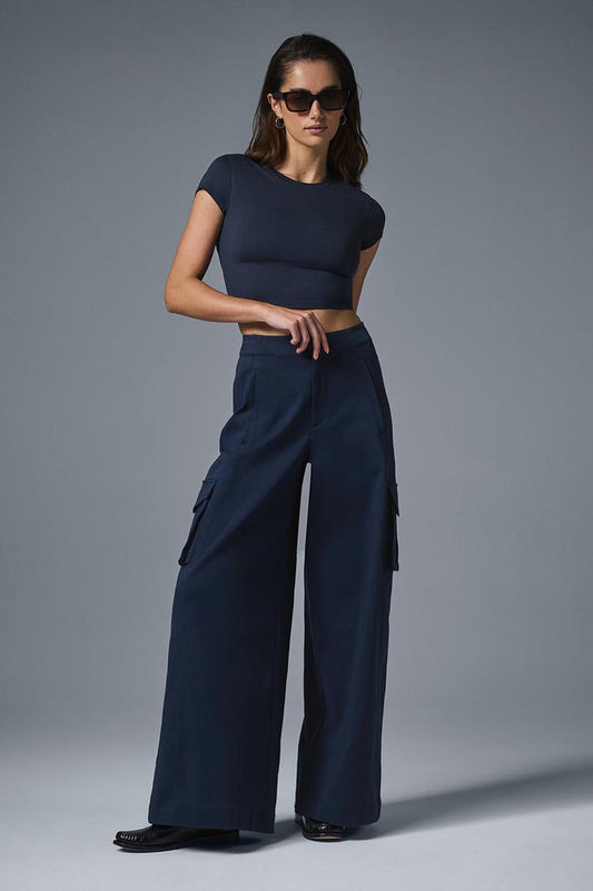 ALOSOFT CROP FINESSE SHORT SLEEVEE