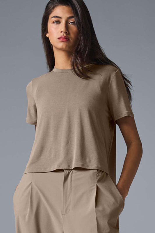 CROPPED ALL DAY SHORT SLEEVE