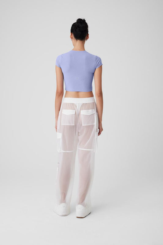 RIBBED SEA COAST CROPPED SHORT SLEEVE