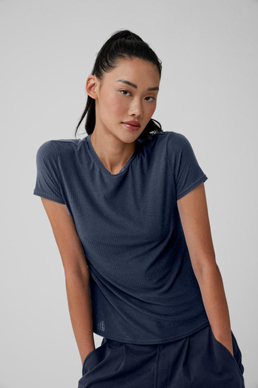 RIBBED SEA COAST TEE