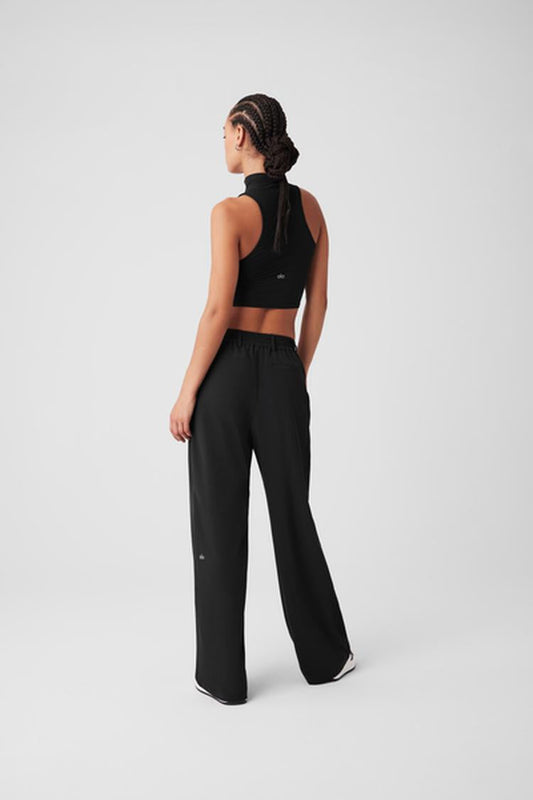 RIBBED SEA COAST CROPPED TURTLE NECK TANK