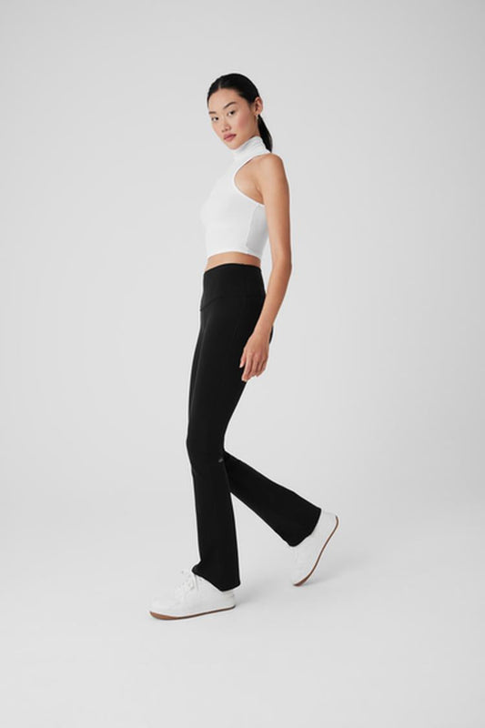 RIBBED SEA COAST CROPPED TURTLE NECK TANK