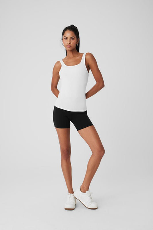 RIBBED SEA COAST SCOOP NECK TANK