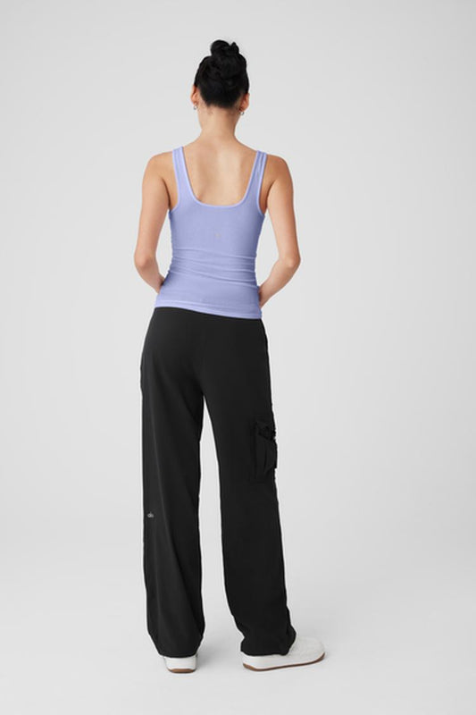 RIBBED SEA COAST SCOOP NECK TANK