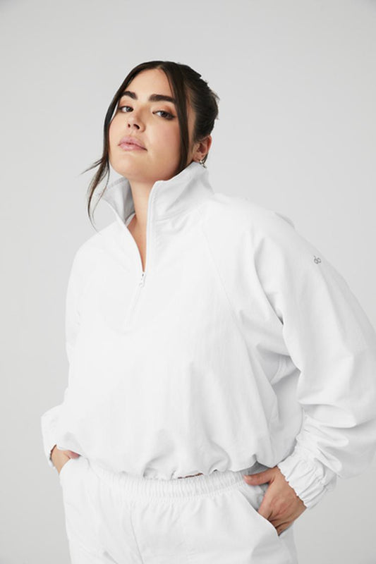 CROPPED 1/4 ZIP ALUMNI PULLOVER