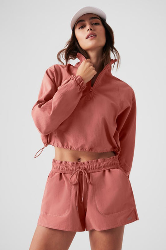 CROPPED 1/4 ZIP ALUMNI PULLOVER