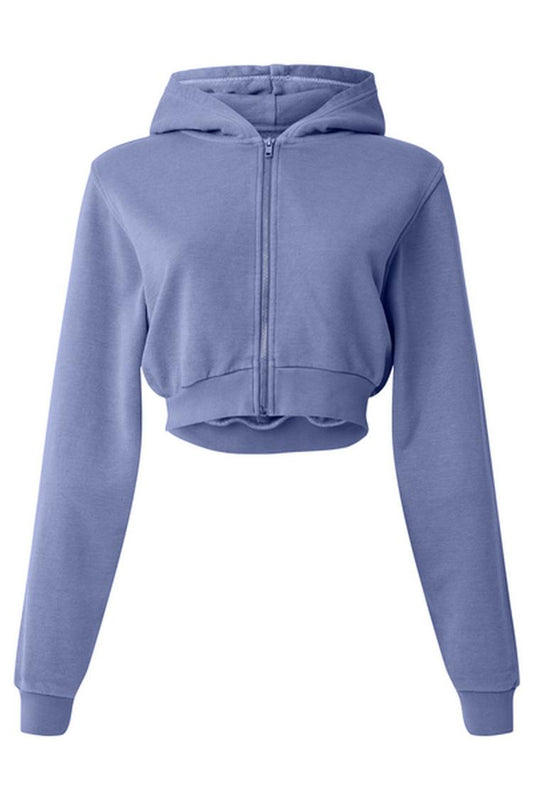 WASHED BREAKAWAY ZIP UP HOODIE