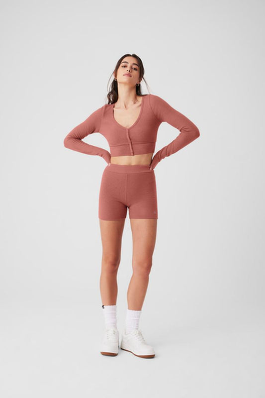 ALOLUX CROPPED ME TIME CARDIGAN