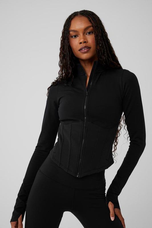 AIRBRUSH CORSET FULL ZIP JACKET