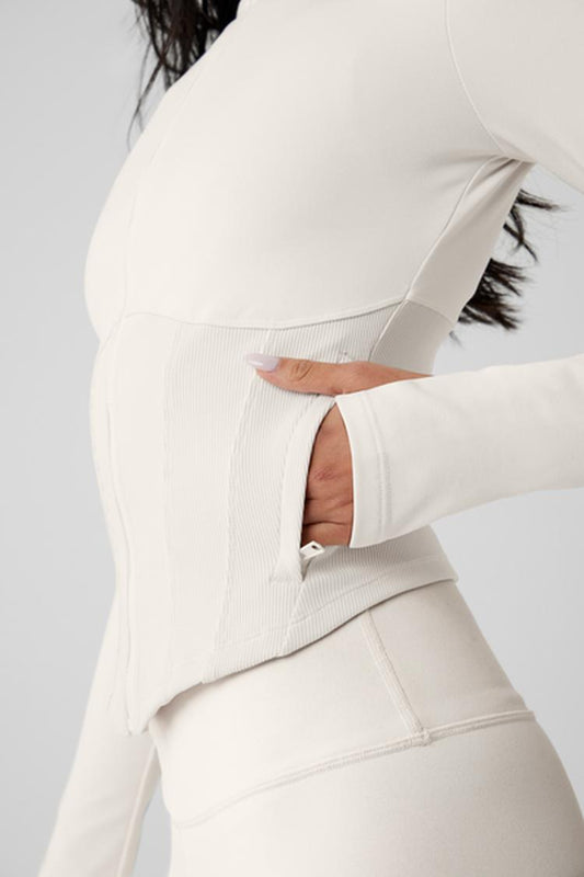 AIRBRUSH CORSET FULL ZIP JACKET