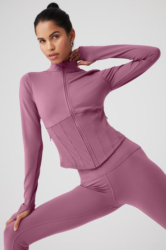 AIRBRUSH CORSET FULL ZIP JACKET