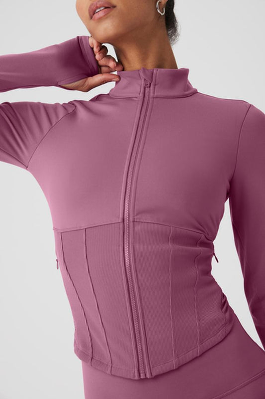 AIRBRUSH CORSET FULL ZIP JACKET