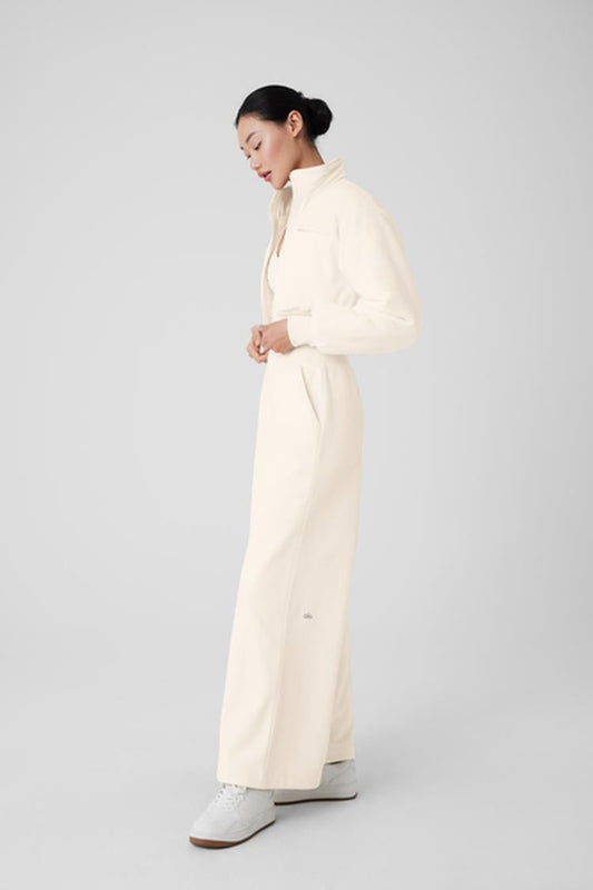 POLAR FLEECE CROPPED WINTRY MIX JACKET