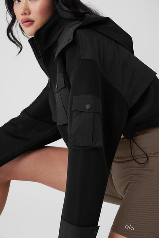 CROPPED ENGAGE CARGO PARKA