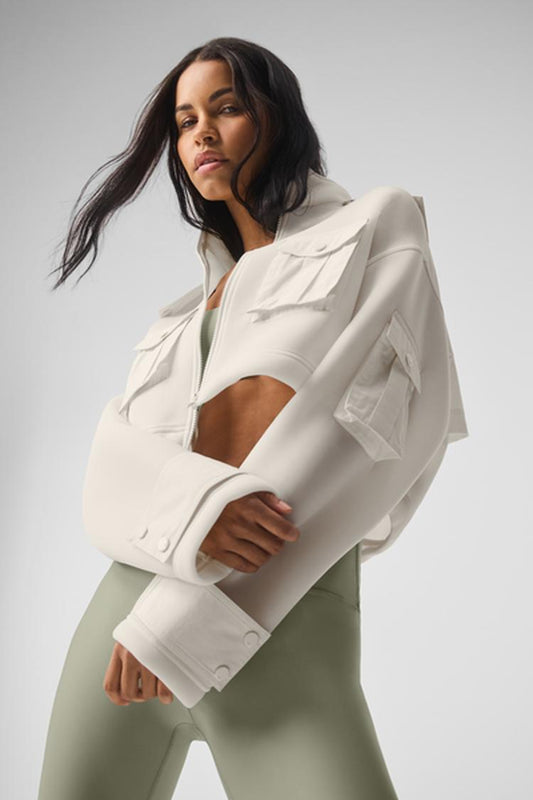 CROPPED ENGAGE CARGO PARKA