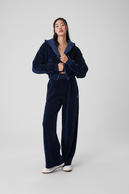 CROPPED COZY DAY FULL ZIP JACKET