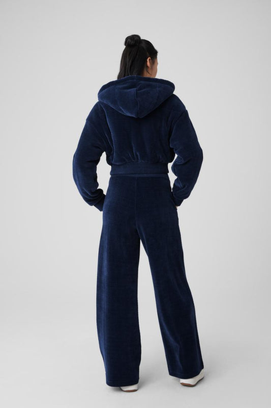 CROPPED COZY DAY FULL ZIP JACKET