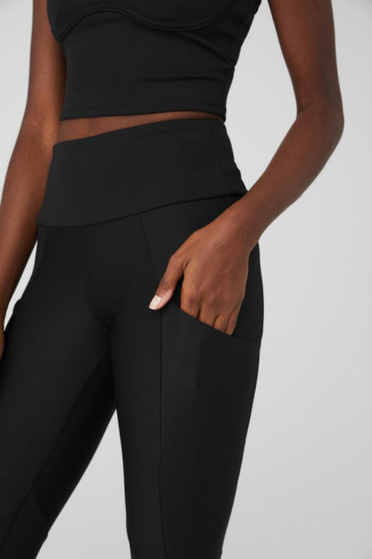 RIBBED AIRLIFT HIGH-WAIST 7/8 ENCHANTED LEGGING