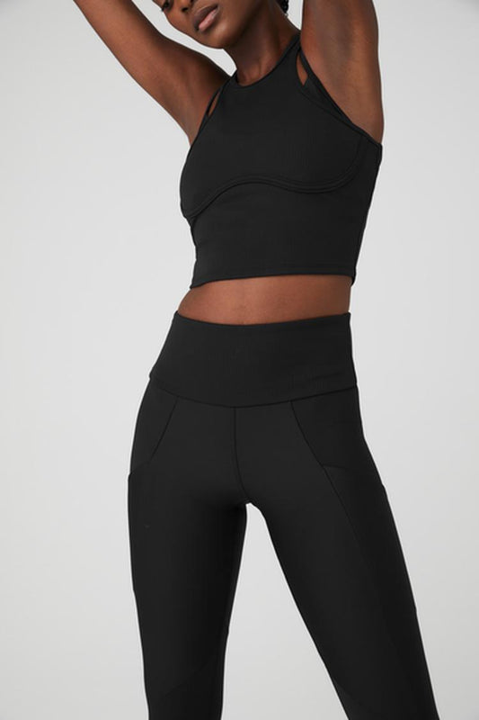 RIBBED AIRLIFT HIGH-WAIST 7/8 ENCHANTED LEGGING