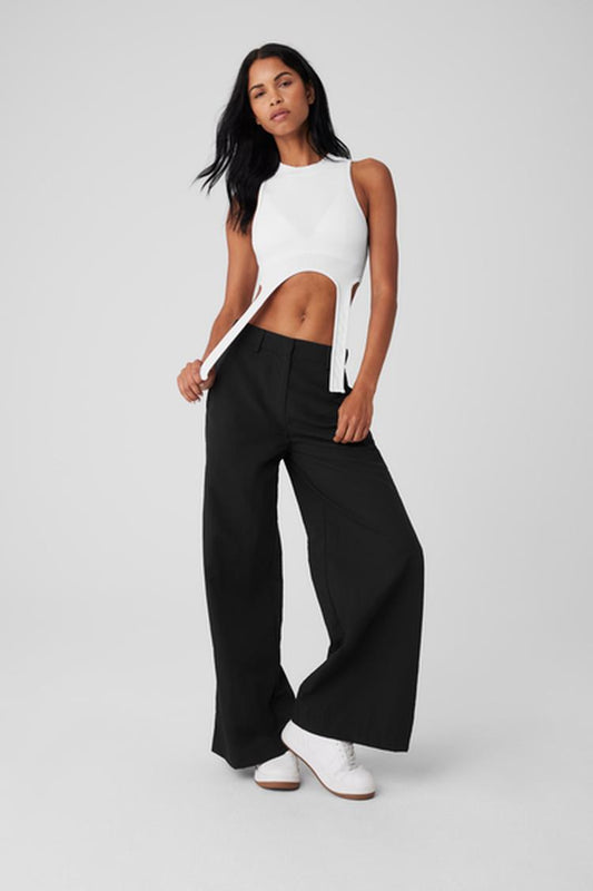 HIGH-WAIST STREET SMART TROUSER