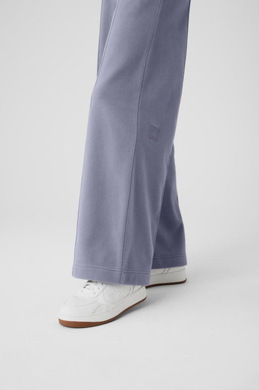 POLAR FLEECE HIGH-WAIST SNOWDRIFT WIDE LEG PANT