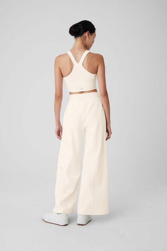 POLAR FLEECE HIGH-WAIST SNOWDRIFT WIDE LEG PANT