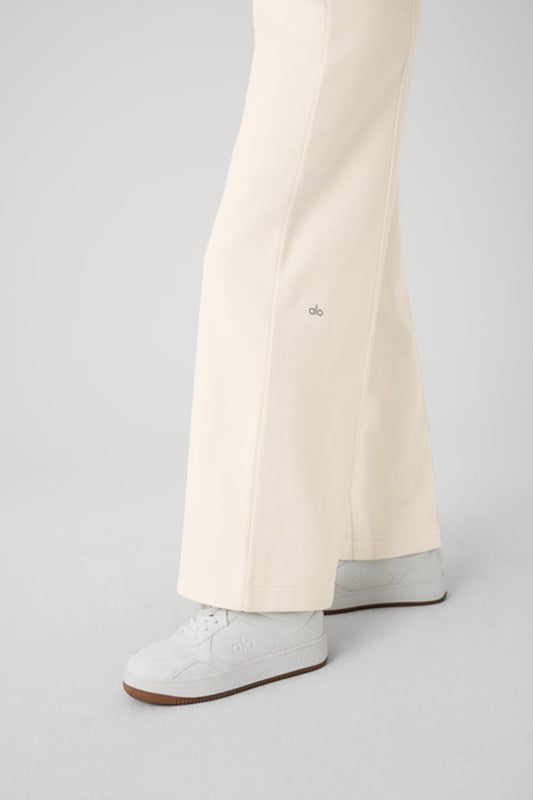 POLAR FLEECE HIGH-WAIST SNOWDRIFT WIDE LEG PANT