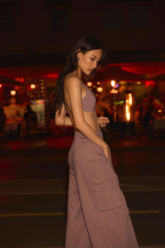 WIDE LEG CARGO SHOW OFF TROUSER