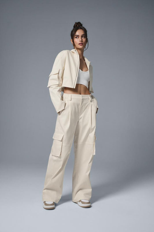 HIGH-WAIST NIGHT OUT CARGO TROUSER