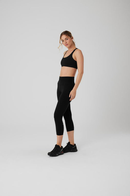 HIGH-WAIST AIRBRUSH CAPRI