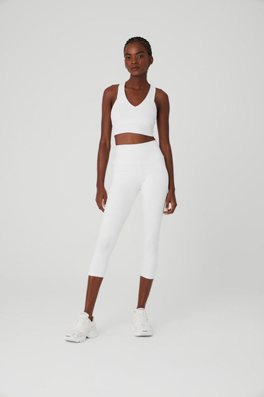 HIGH-WAIST AIRBRUSH CAPRI