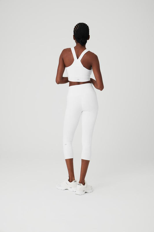 HIGH-WAIST AIRBRUSH CAPRI