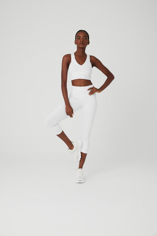 HIGH-WAIST AIRBRUSH CAPRI