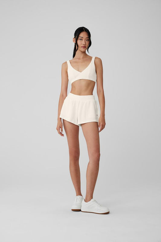 WAFFLE HIGH-WAIST WEEKEND ESCAPE SHORT
