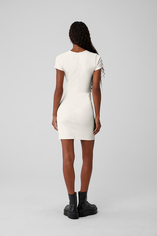 GODDESS RIBBED SHORT SLEEVE DRESS