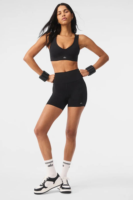 AIRLIFT RIBBED JUMP START V-NECK BRA